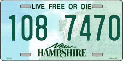 NH license plate 1087470
