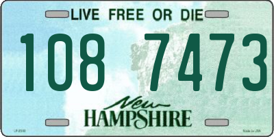 NH license plate 1087473