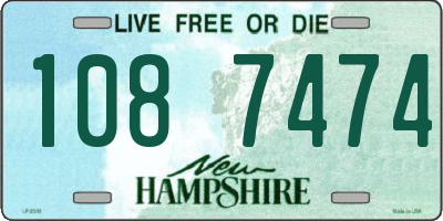 NH license plate 1087474