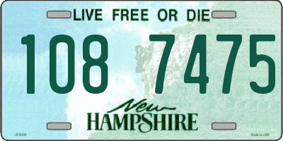 NH license plate 1087475