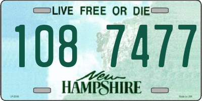 NH license plate 1087477