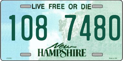 NH license plate 1087480