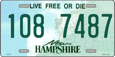 NH license plate 1087487