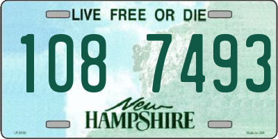 NH license plate 1087493