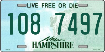 NH license plate 1087497