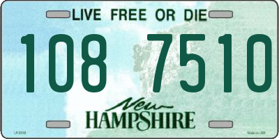 NH license plate 1087510