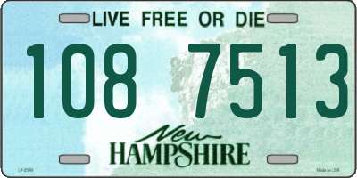 NH license plate 1087513