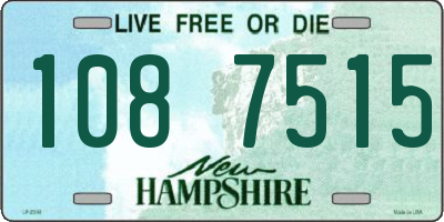 NH license plate 1087515