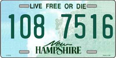 NH license plate 1087516
