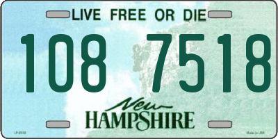 NH license plate 1087518
