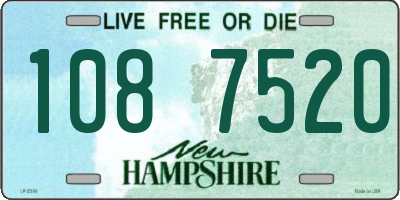 NH license plate 1087520