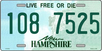 NH license plate 1087525