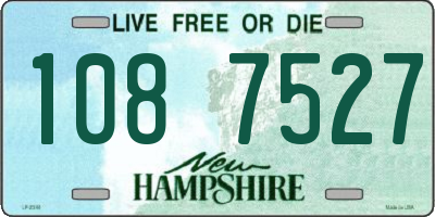 NH license plate 1087527
