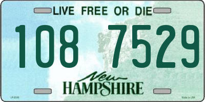 NH license plate 1087529