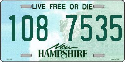 NH license plate 1087535