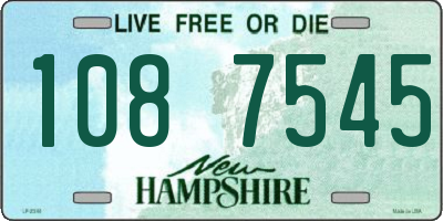 NH license plate 1087545