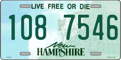 NH license plate 1087546