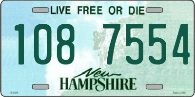 NH license plate 1087554