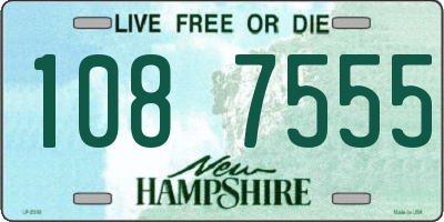 NH license plate 1087555