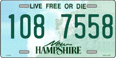 NH license plate 1087558