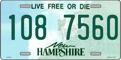 NH license plate 1087560