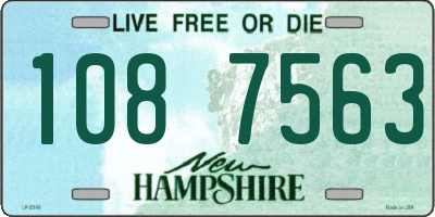 NH license plate 1087563