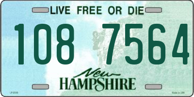 NH license plate 1087564