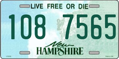 NH license plate 1087565