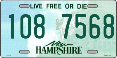 NH license plate 1087568