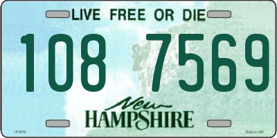NH license plate 1087569