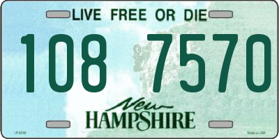 NH license plate 1087570