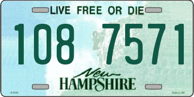 NH license plate 1087571