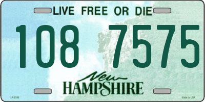 NH license plate 1087575