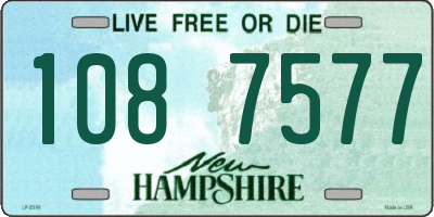NH license plate 1087577