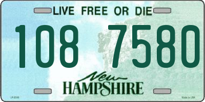 NH license plate 1087580