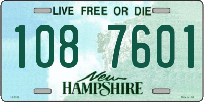 NH license plate 1087601