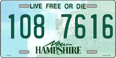 NH license plate 1087616