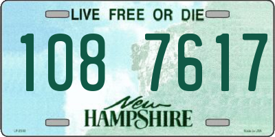 NH license plate 1087617