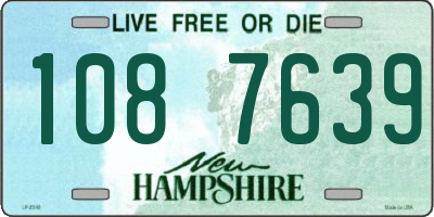 NH license plate 1087639