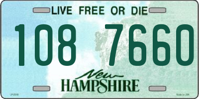 NH license plate 1087660