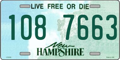 NH license plate 1087663