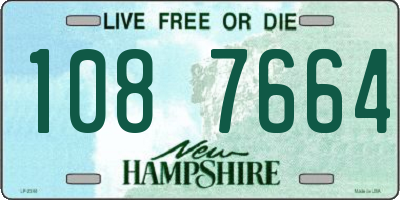 NH license plate 1087664