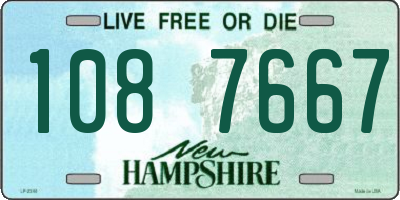 NH license plate 1087667