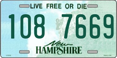 NH license plate 1087669