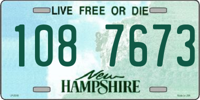 NH license plate 1087673