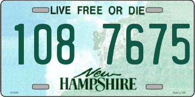 NH license plate 1087675