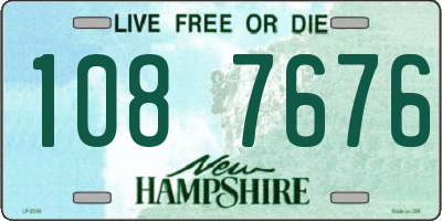 NH license plate 1087676