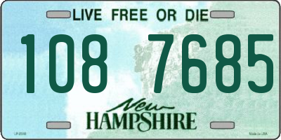 NH license plate 1087685
