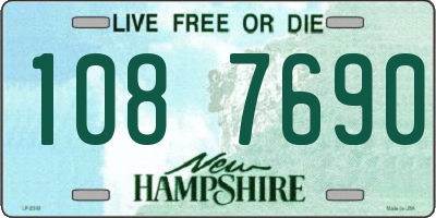 NH license plate 1087690