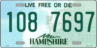 NH license plate 1087697